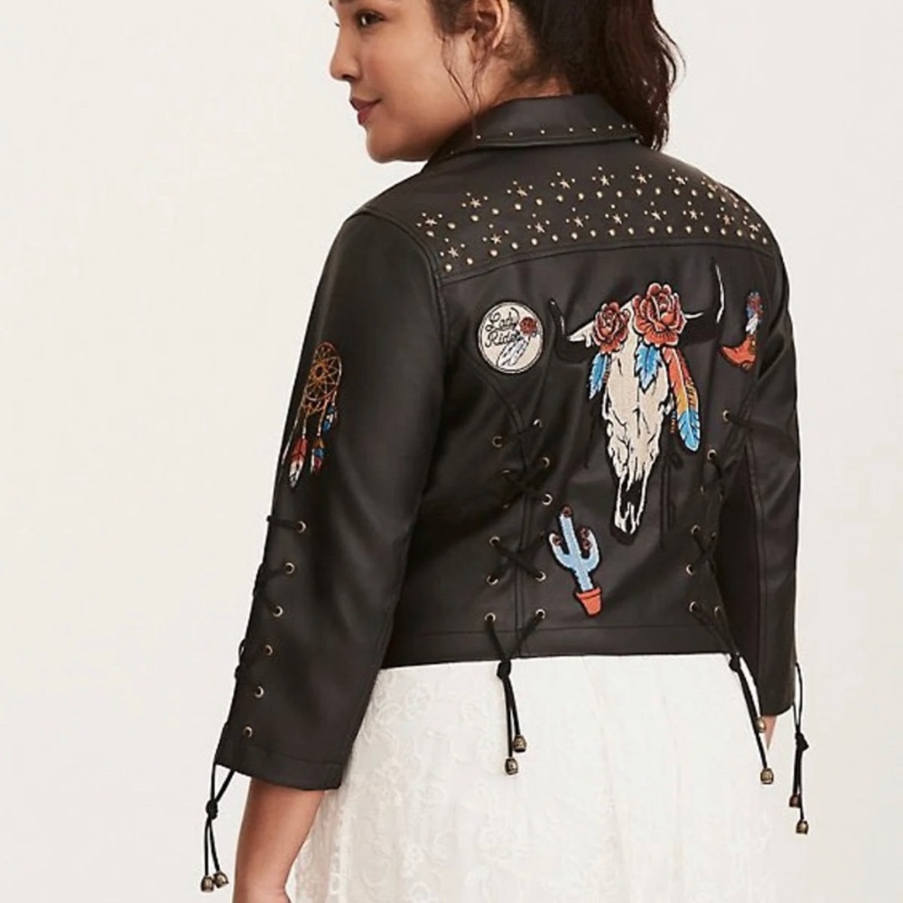 NWT Torrid Faux Leather Jacket 🖤